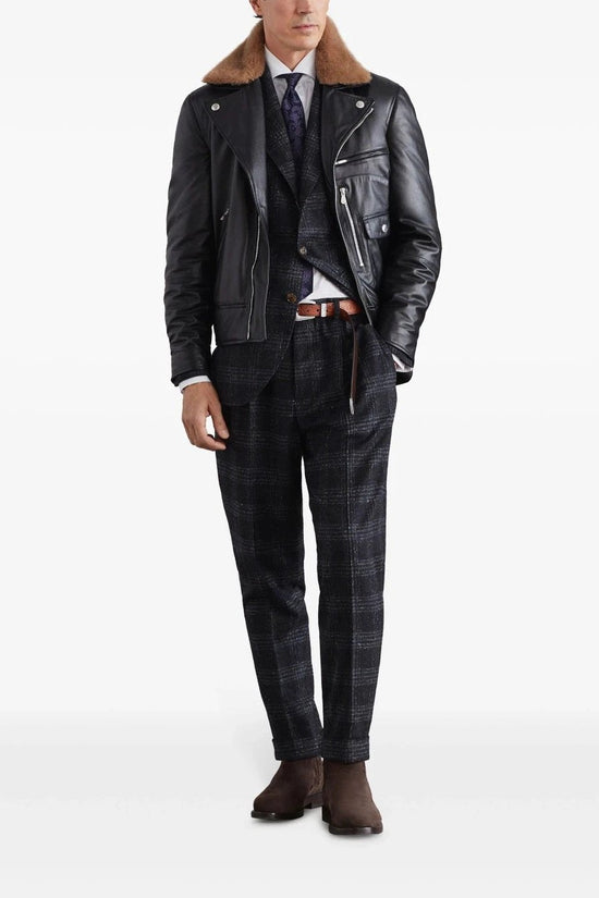 Brunello Cucinelli Graue Seiden-Freizeithose by Brunello Cucinelli