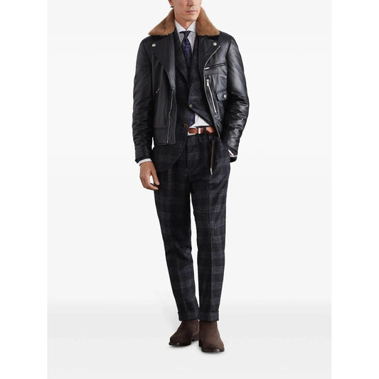 Brunello Cucinelli Graue Seiden-Freizeithose by Brunello Cucinelli