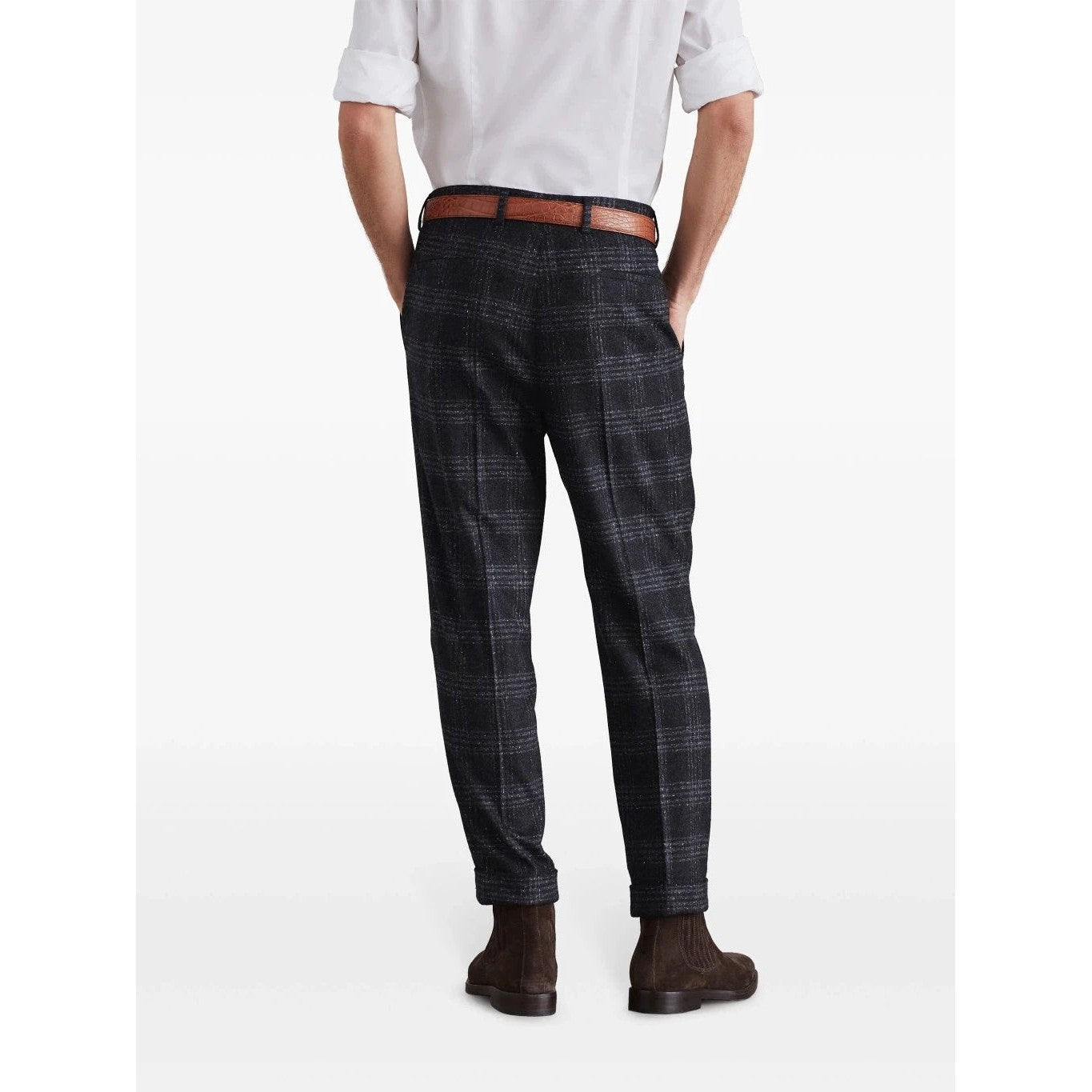 Brunello Cucinelli Graue Seiden-Freizeithose by Brunello Cucinelli