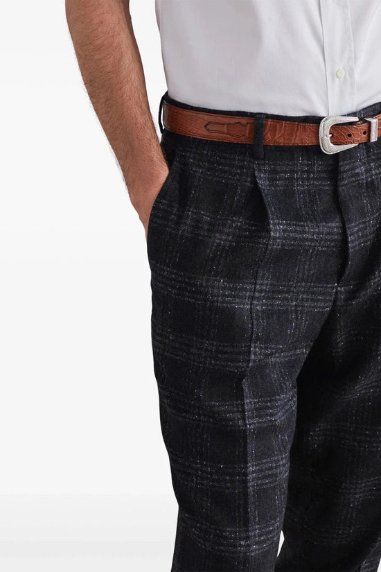 Brunello Cucinelli Graue Seiden-Freizeithose by Brunello Cucinelli