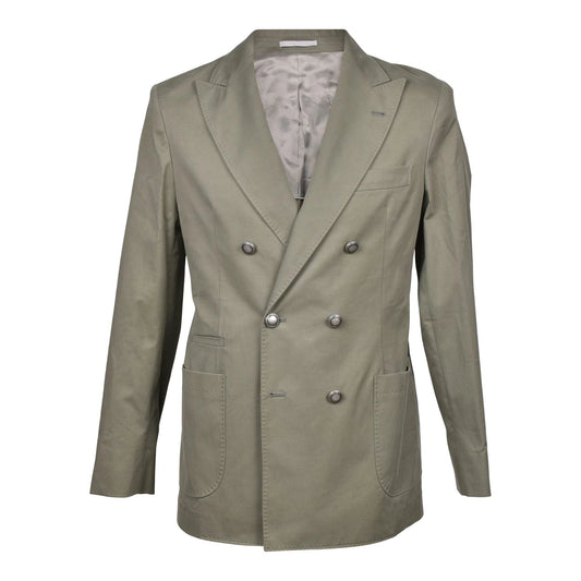 Brunello Cucinelli Cucinelli Grüner Baumwollblazer by Brunello Cucinelli Cucinelli