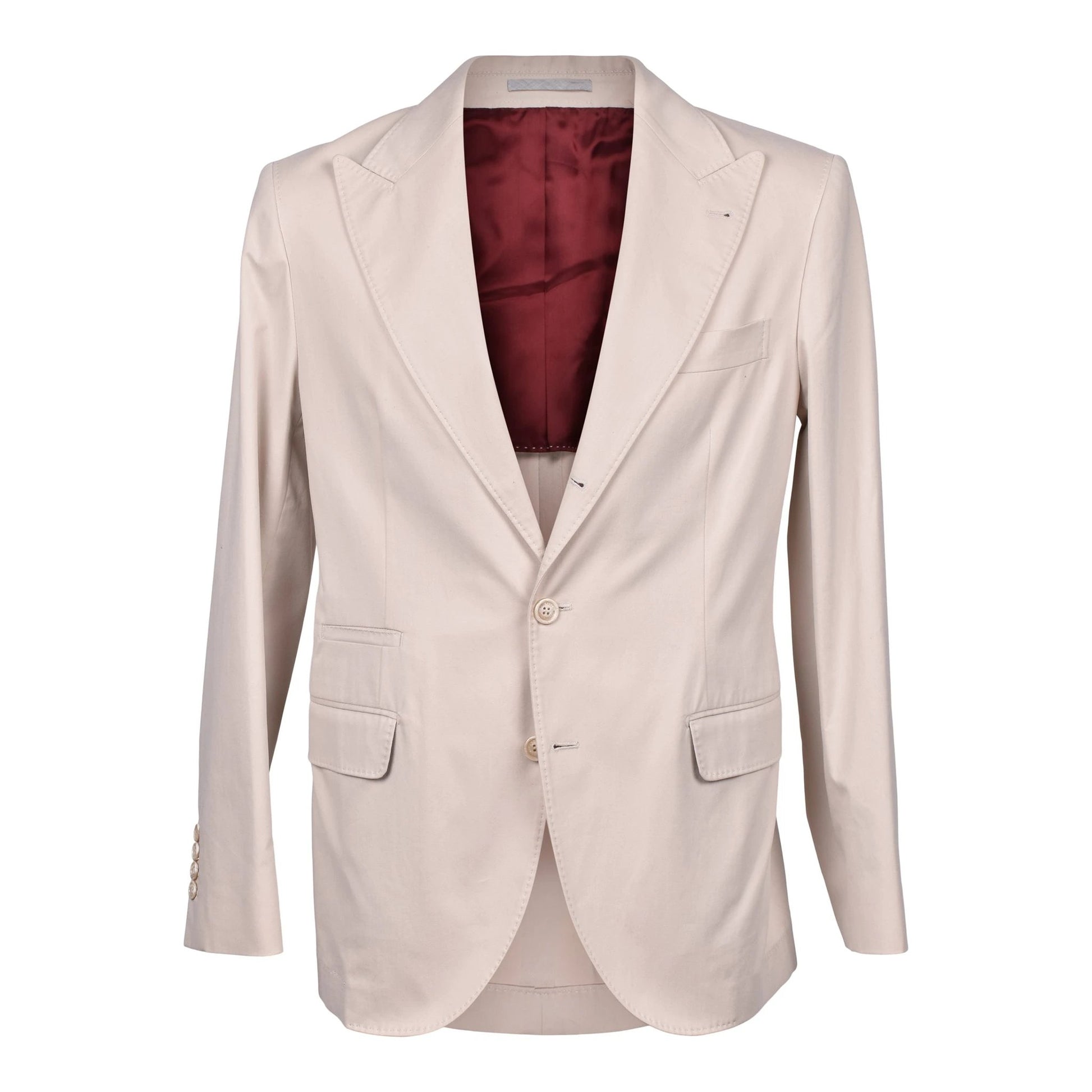 Brunello Cucinelli Cucinelli Beiger Baumwollblazer by Brunello Cucinelli Cucinelli