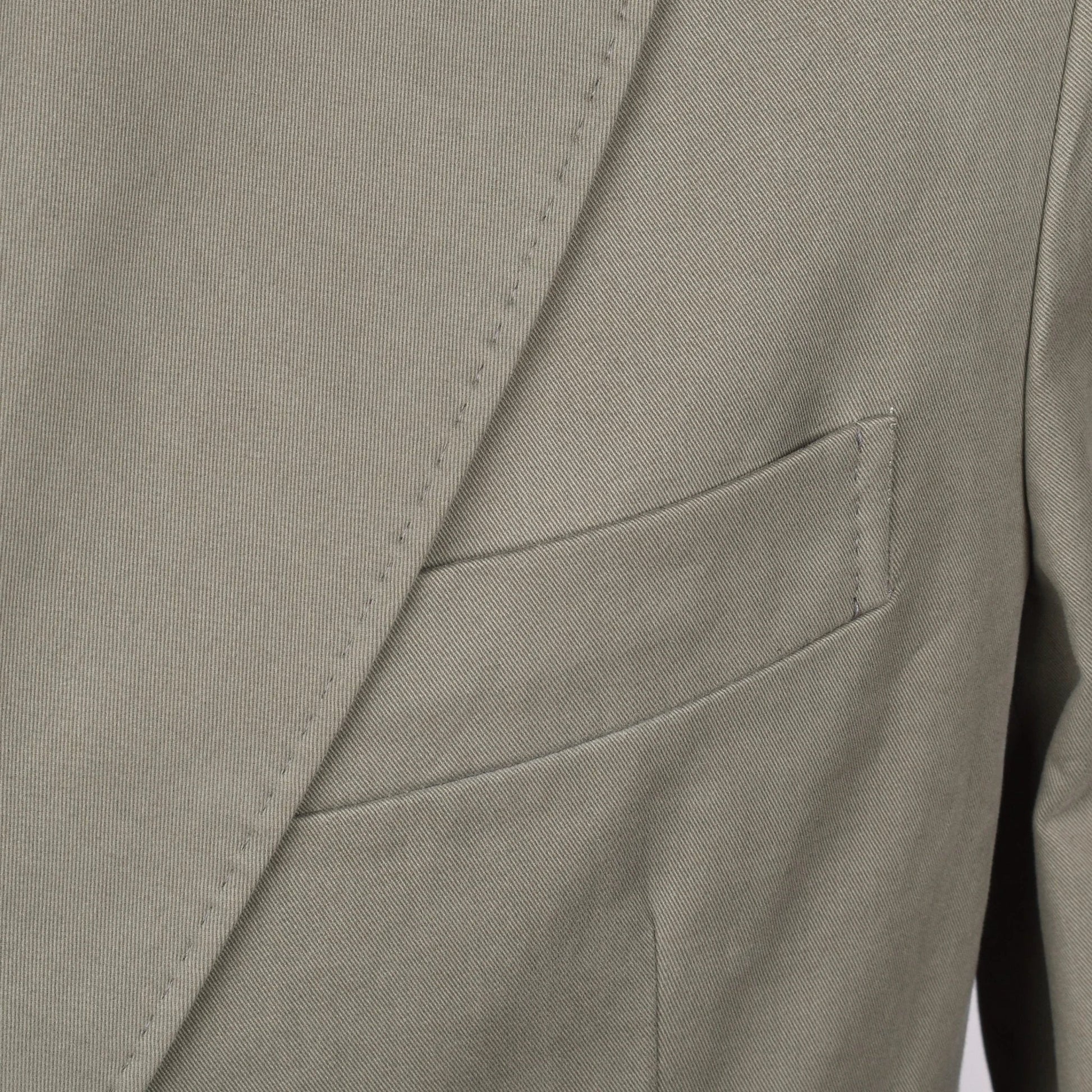 Brunello Cucinelli Grüner Baumwollblazer by Brunello Cucinelli