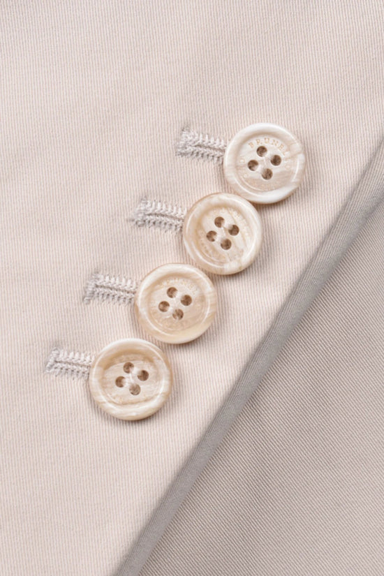 Brunello Cucinelli Beiger Baumwollblazer by Brunello Cucinelli