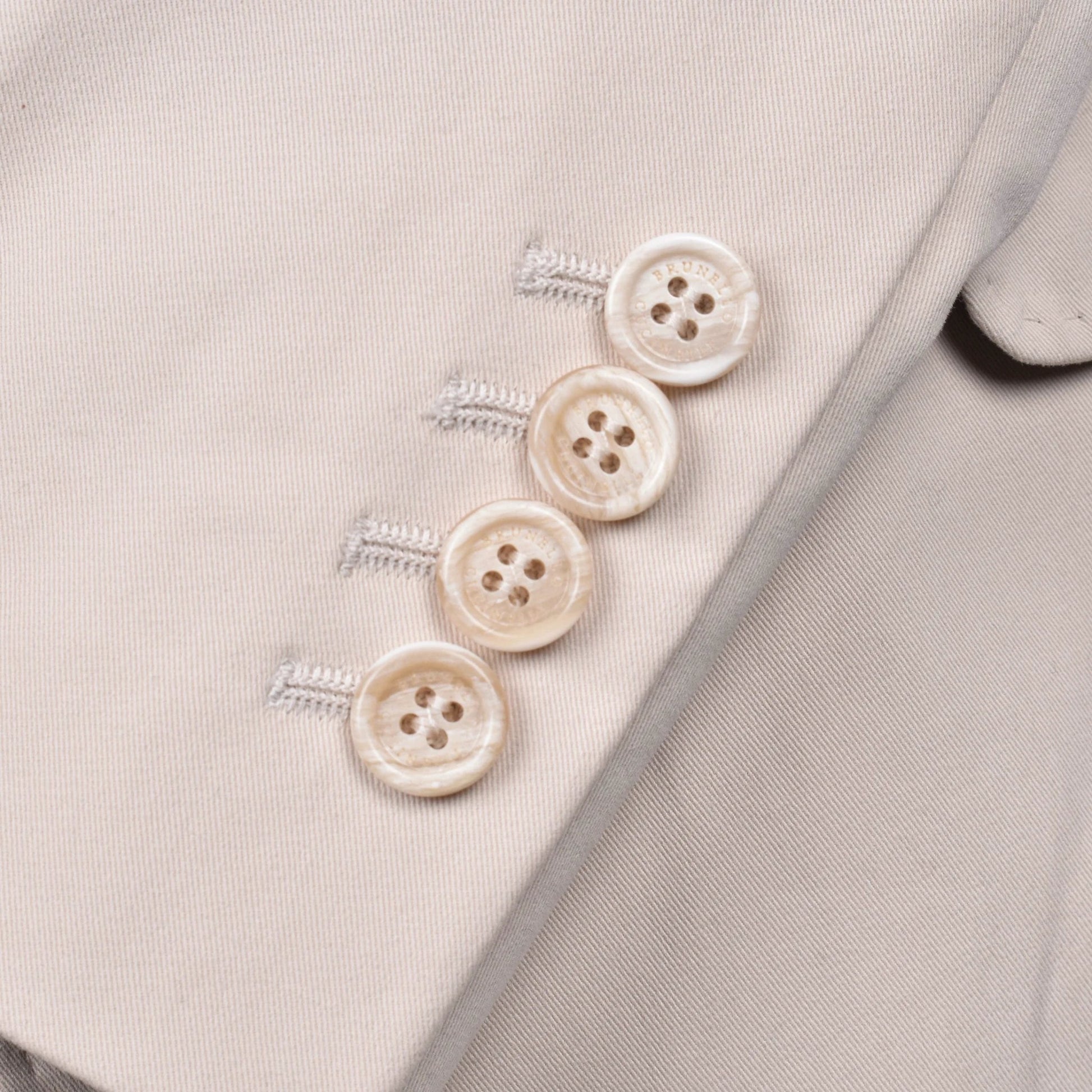 Brunello Cucinelli Beiger Baumwollblazer by Brunello Cucinelli