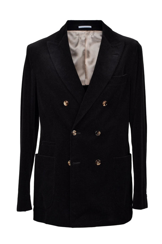 Brunello Cucinelli Cucinelli Schwarzer Baumwollblazer by Brunello Cucinelli Cucinelli