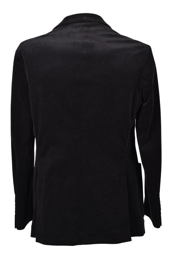Brunello Cucinelli Schwarzer Baumwollblazer by Brunello Cucinelli