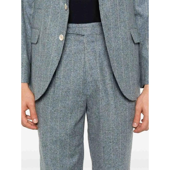 Brunello Cucinelli Blaues Seiden-Zweiteiler-Anzug by Brunello Cucinelli