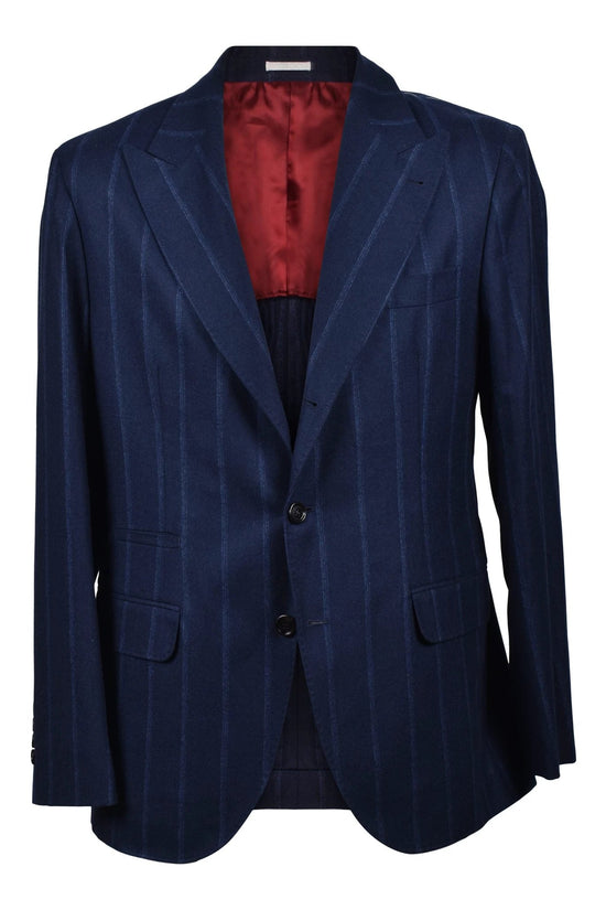 Brunello Cucinelli Cucinelli Blauer Wollblazer by Brunello Cucinelli Cucinelli