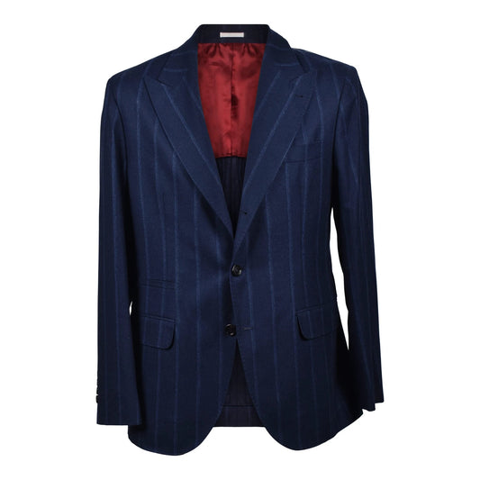 Brunello Cucinelli Cucinelli Blauer Wollblazer by Brunello Cucinelli Cucinelli