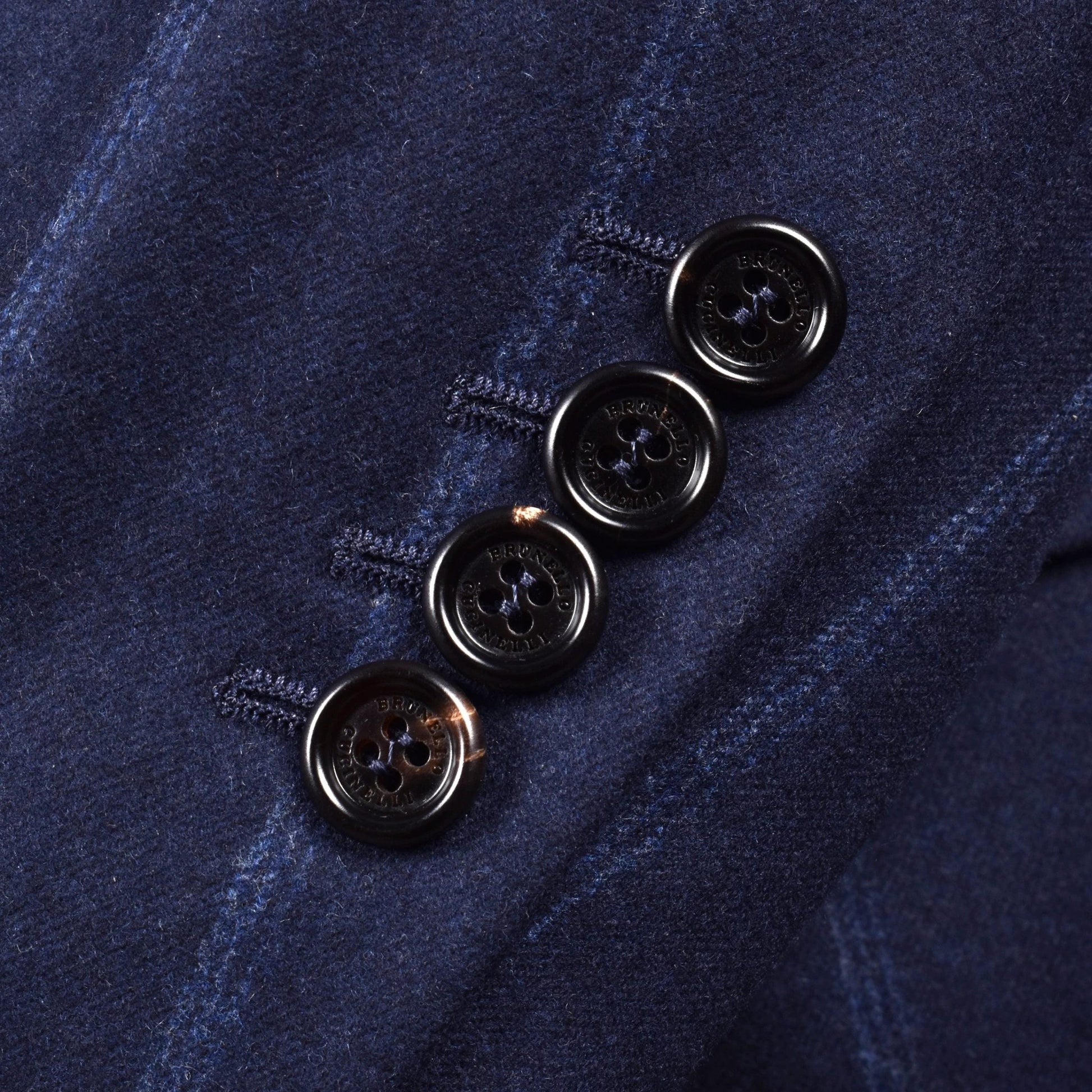 Brunello Cucinelli Blauer Wollblazer by Brunello Cucinelli