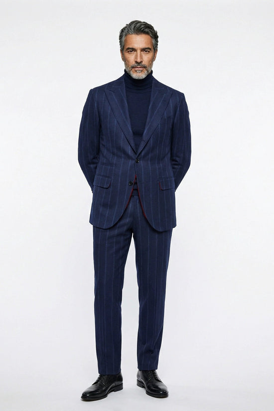 Brunello Cucinelli Blauer Wollblazer by Brunello Cucinelli