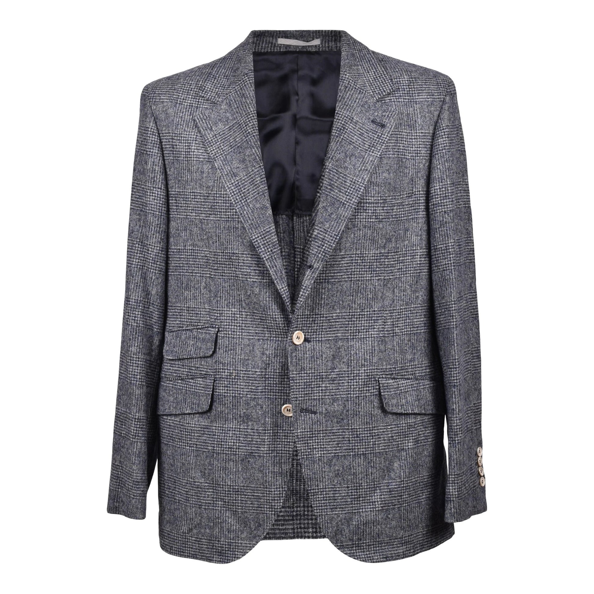 Brunello Cucinelli Cucinelli Blauer Lederblazer by Brunello Cucinelli Cucinelli