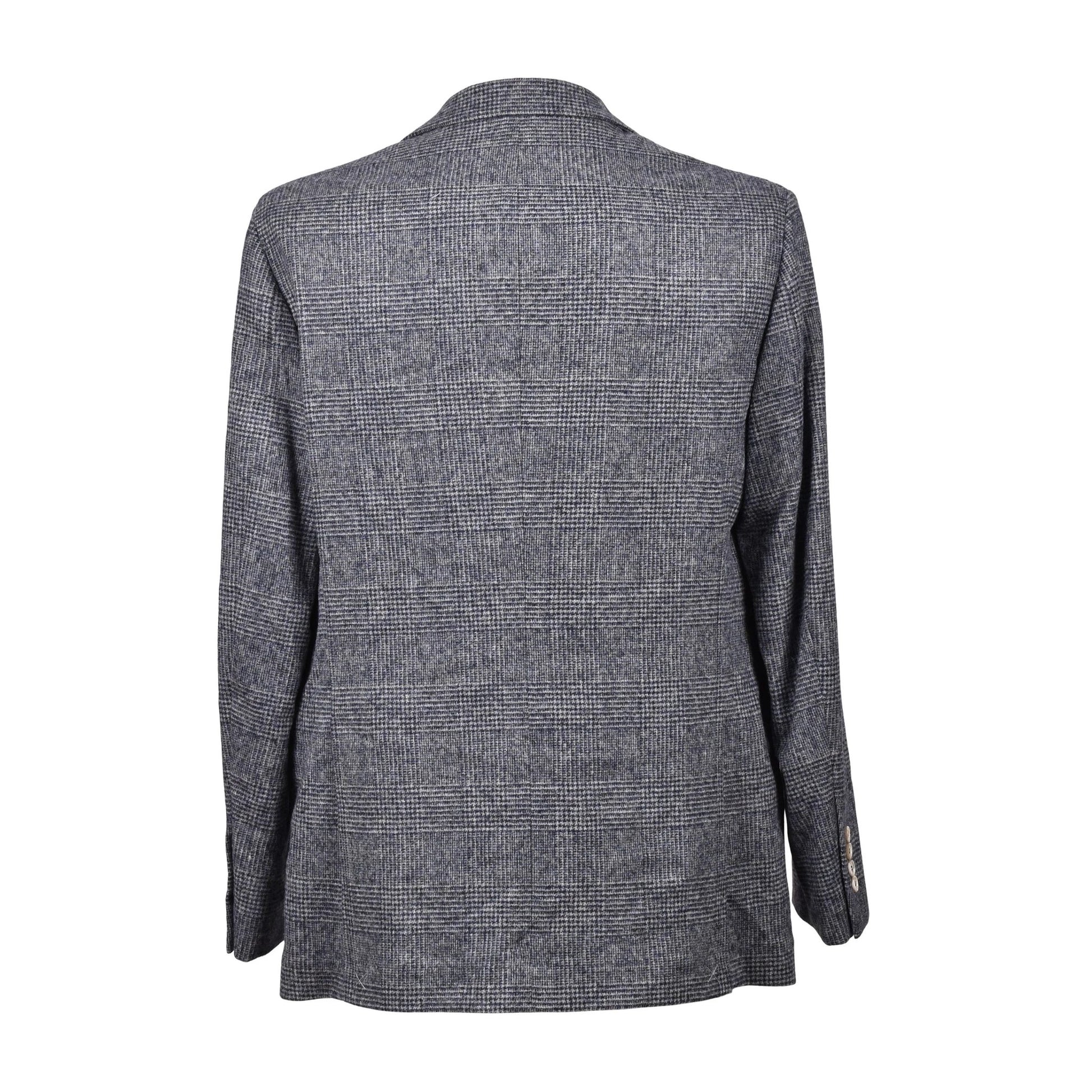 Brunello Cucinelli Blauer Lederblazer by Brunello Cucinelli