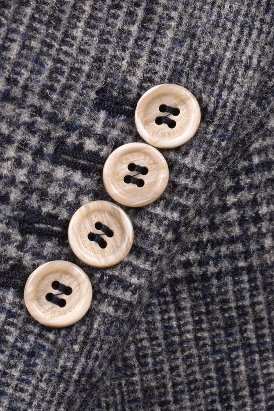 Brunello Cucinelli Blauer Lederblazer by Brunello Cucinelli