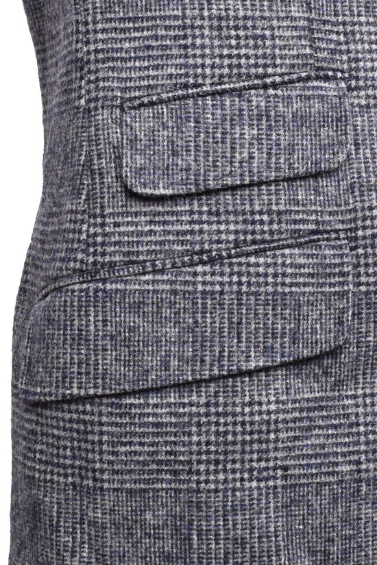 Brunello Cucinelli Blauer Lederblazer by Brunello Cucinelli