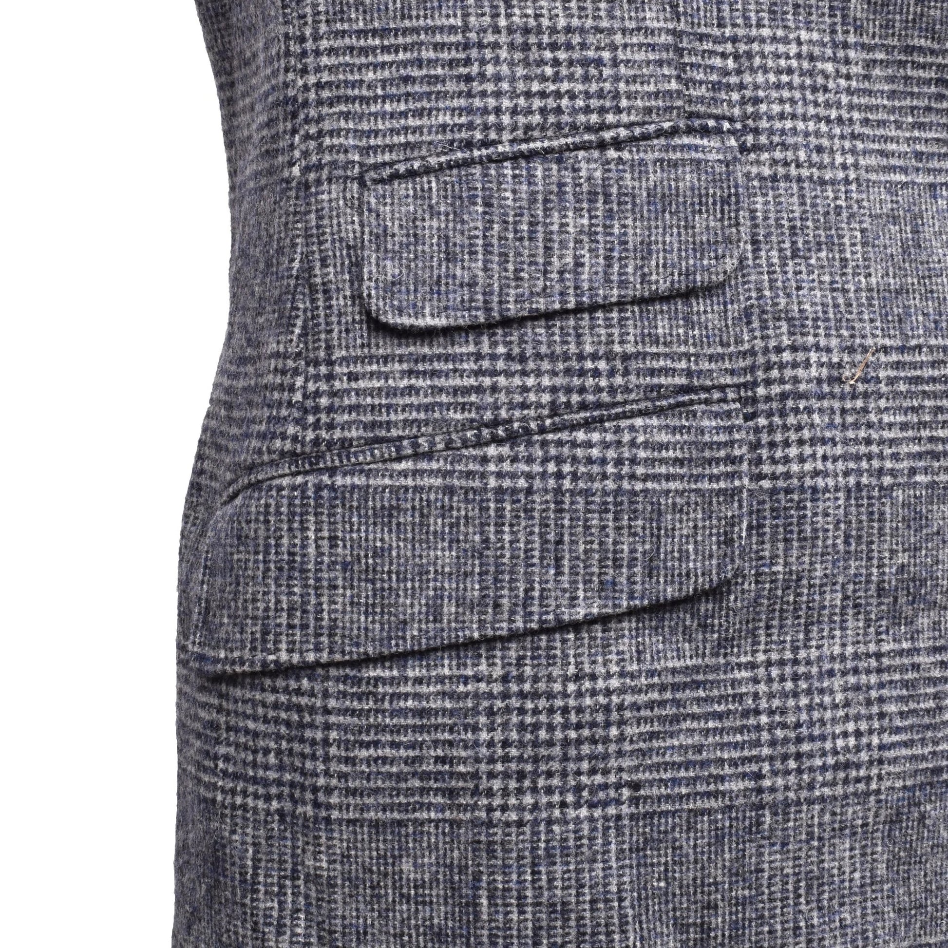 Brunello Cucinelli Blauer Lederblazer by Brunello Cucinelli