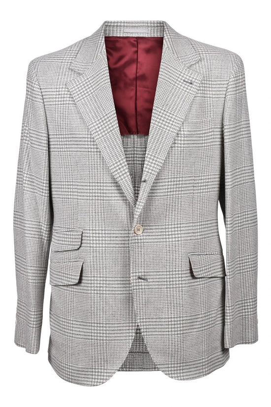 Brunello Cucinelli Cucinelli Perlmuttfarbener Wollblazer by Brunello Cucinelli Cucinelli