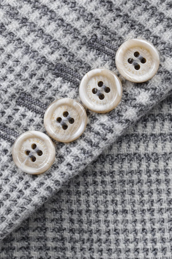 Brunello Cucinelli Perlmuttfarbener Wollblazer by Brunello Cucinelli