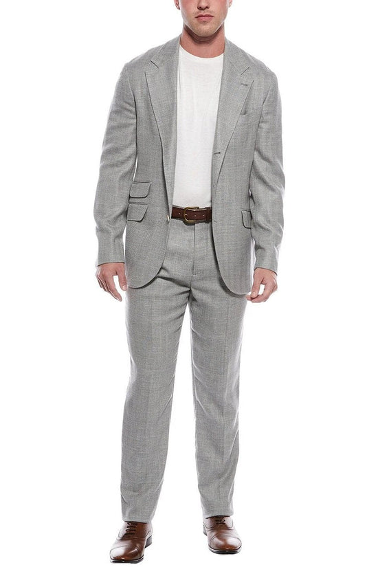 Brunello Cucinelli Cucinelli Grauer Woll-Zweiteiler by Brunello Cucinelli Cucinelli