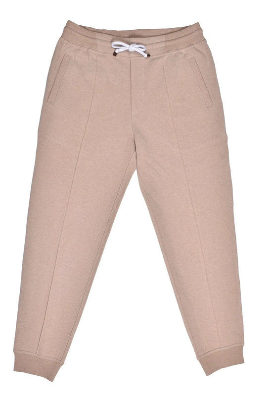 Brunello Cucinelli Cucinelli Beige Fibres Joggers (Sporthose) by Brunello Cucinelli Cucinelli
