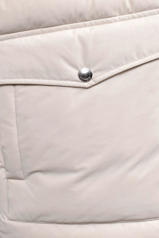 Brunello Cucinelli Weiße Polyamid-Jacke in voller Länge by Brunello Cucinelli