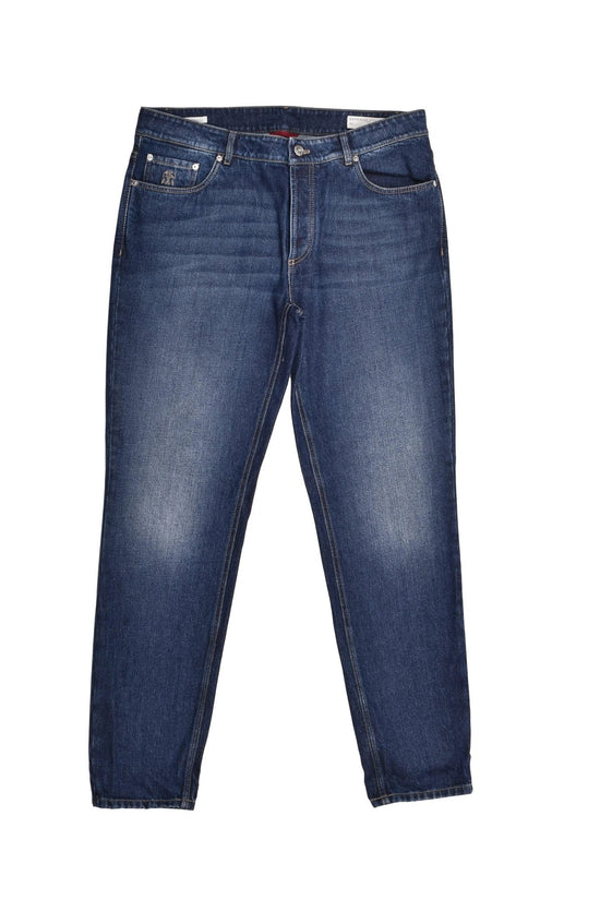 Brunello Cucinelli Cucinelli Blaue Baumwolljeans Denim by Brunello Cucinelli Cucinelli