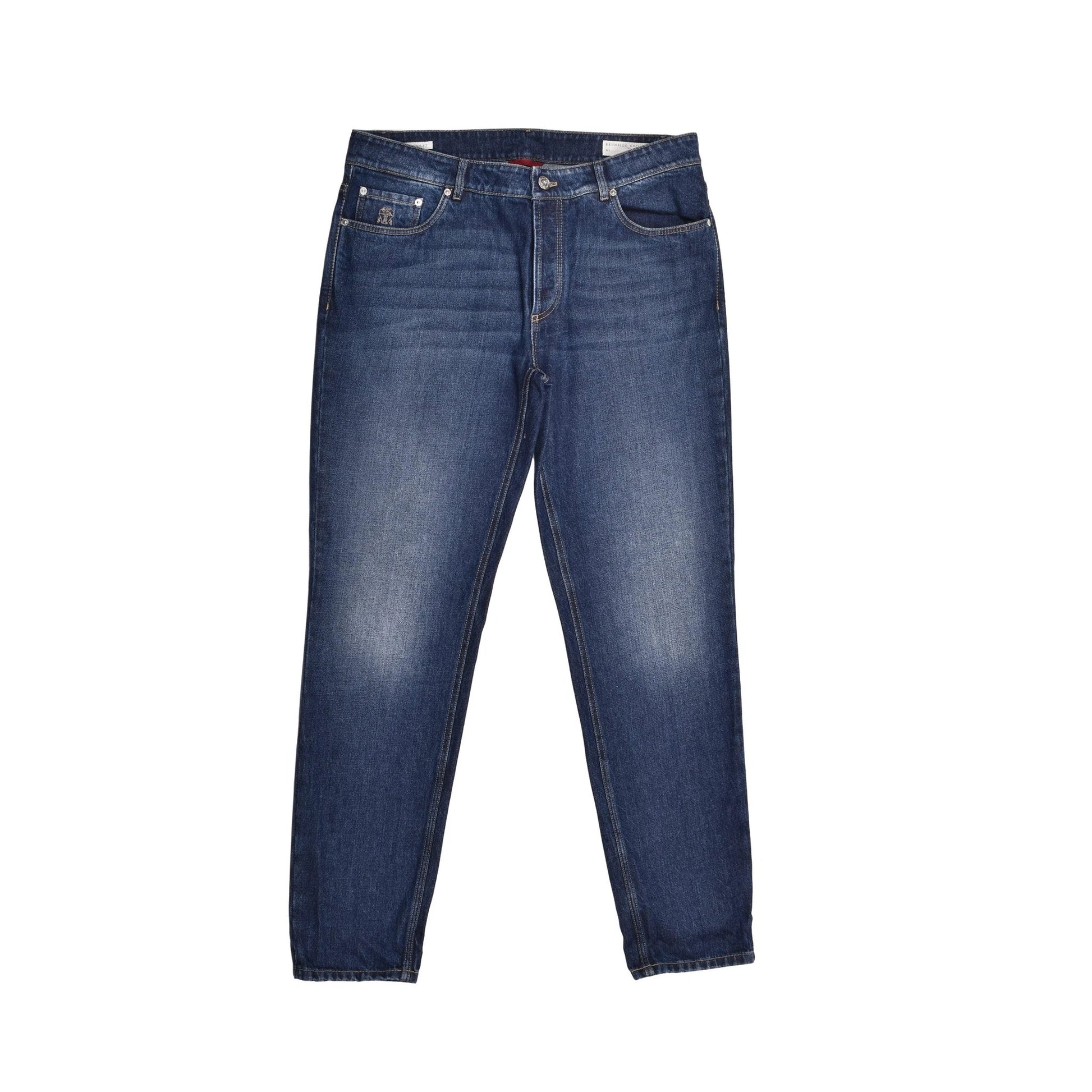 Brunello Cucinelli Cucinelli Blaue Baumwolljeans Denim by Brunello Cucinelli Cucinelli