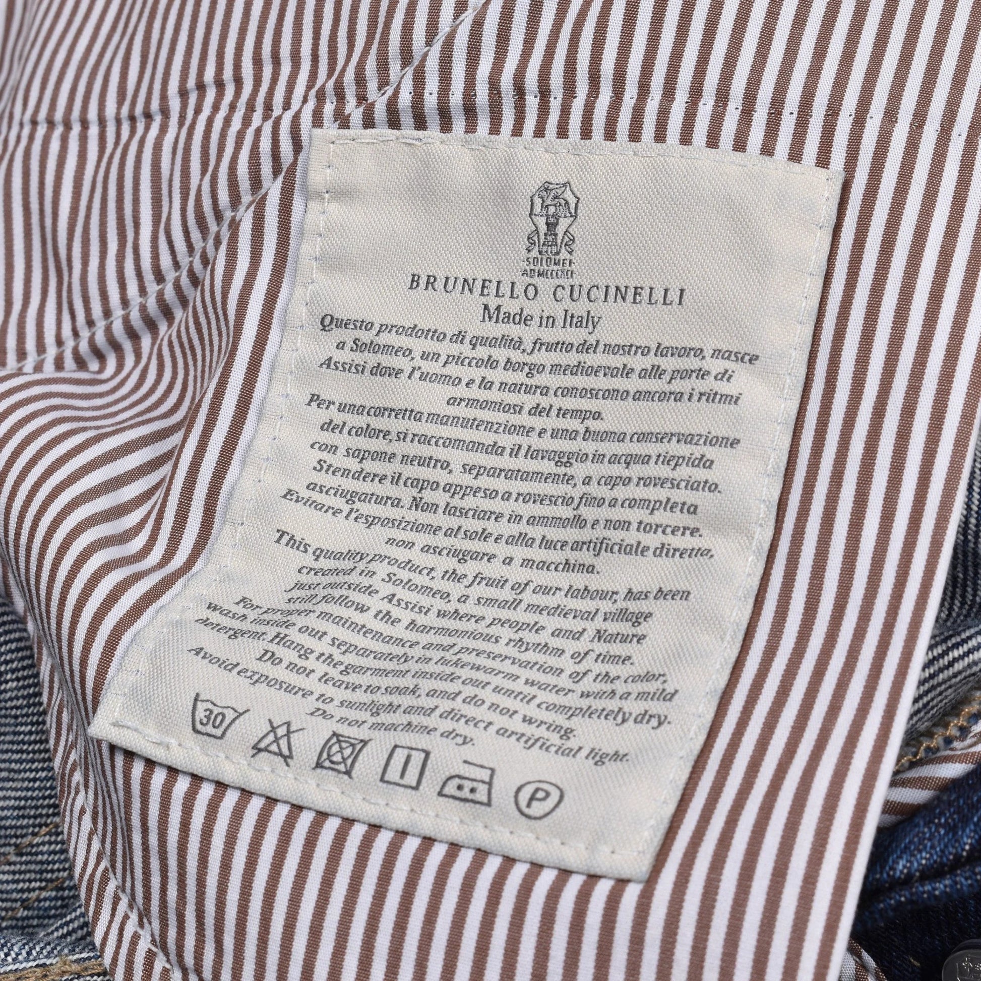 Brunello Cucinelli Blaue Baumwolljeans Denim by Brunello Cucinelli