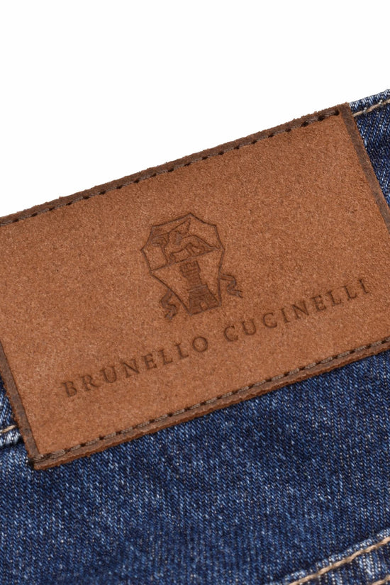 Brunello Cucinelli Blaue Baumwolljeans Denim by Brunello Cucinelli
