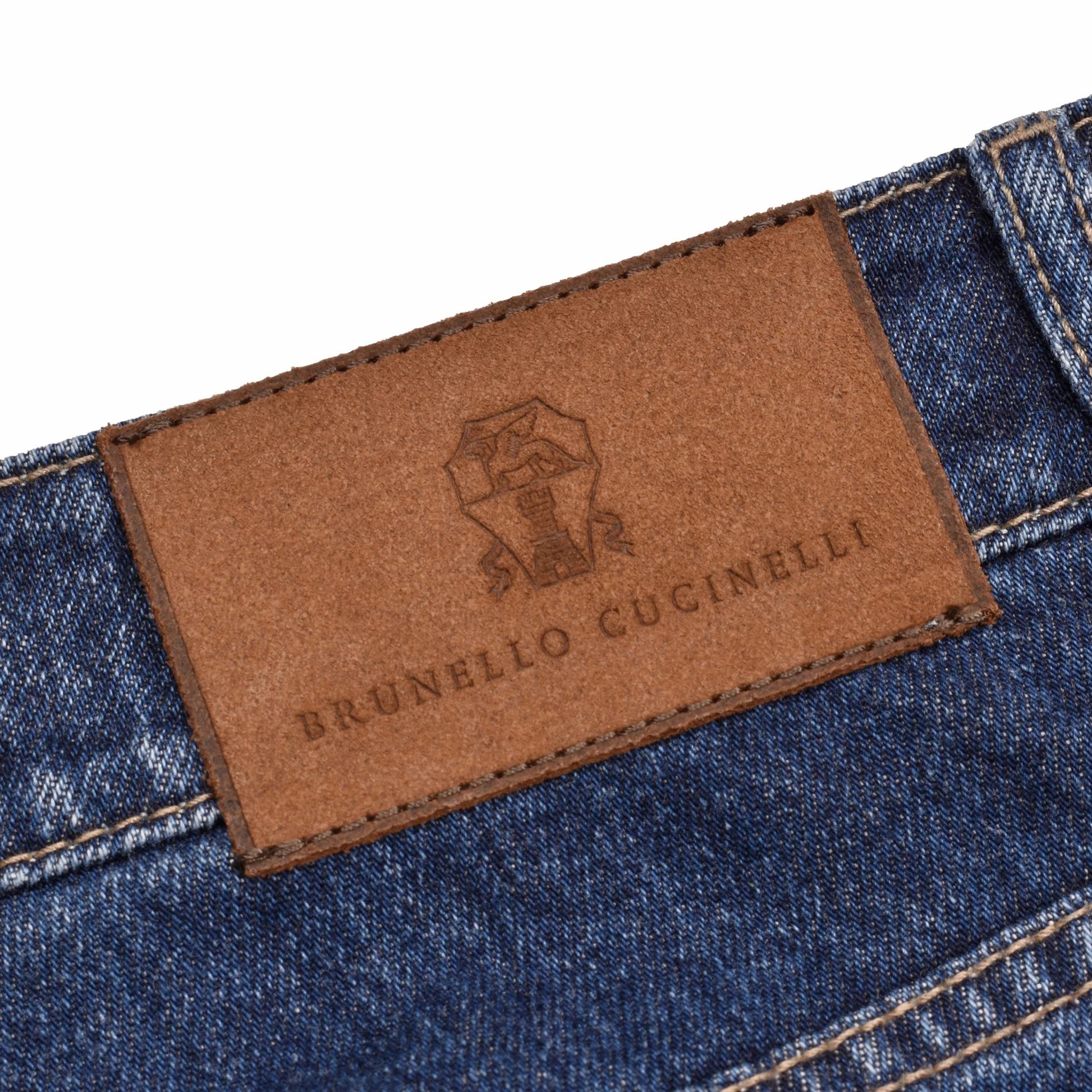 Brunello Cucinelli Blaue Baumwolljeans Denim by Brunello Cucinelli