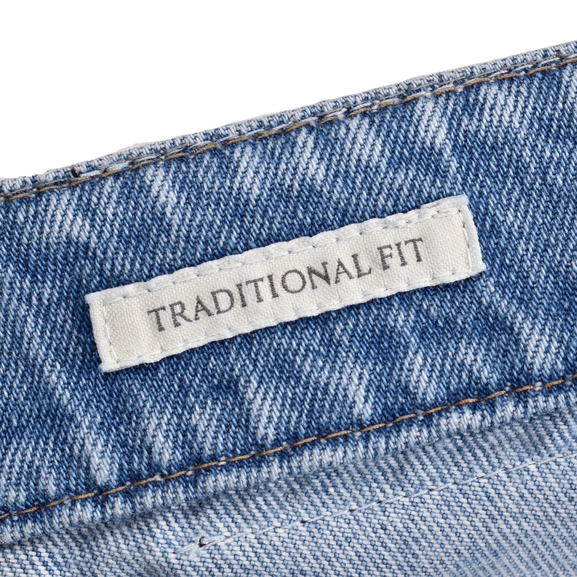 Brunello Cucinelli Blaue Baumwoll-Jeans im geraden Schnitt by Brunello Cucinelli