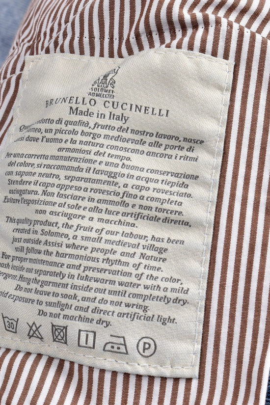 Brunello Cucinelli Blaue Baumwoll-Jeans im geraden Schnitt by Brunello Cucinelli