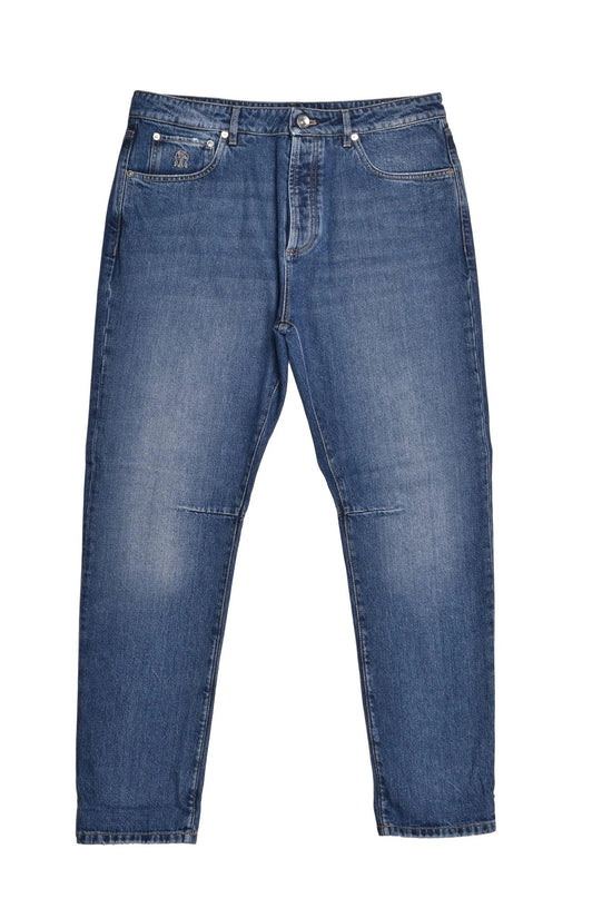 Brunello Cucinelli Cucinelli Blaue Baumwolljeans Denim by Brunello Cucinelli Cucinelli