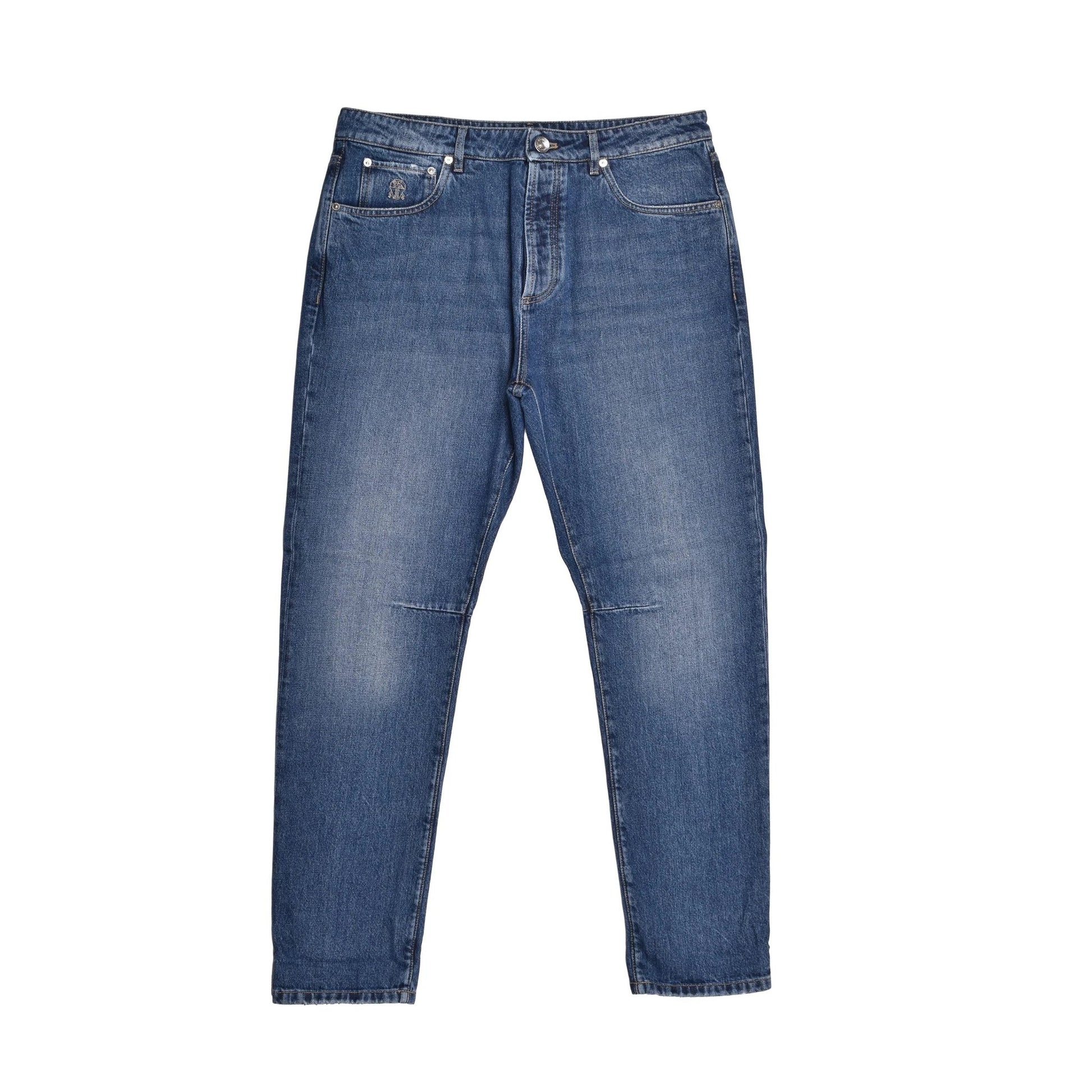 Brunello Cucinelli Cucinelli Blaue Baumwolljeans Denim by Brunello Cucinelli Cucinelli