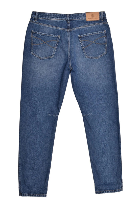 Brunello Cucinelli Blaue Baumwolljeans Denim by Brunello Cucinelli