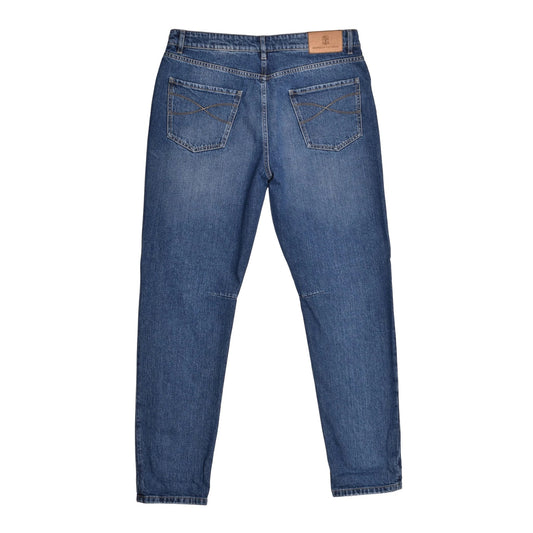Brunello Cucinelli Blaue Baumwolljeans Denim by Brunello Cucinelli