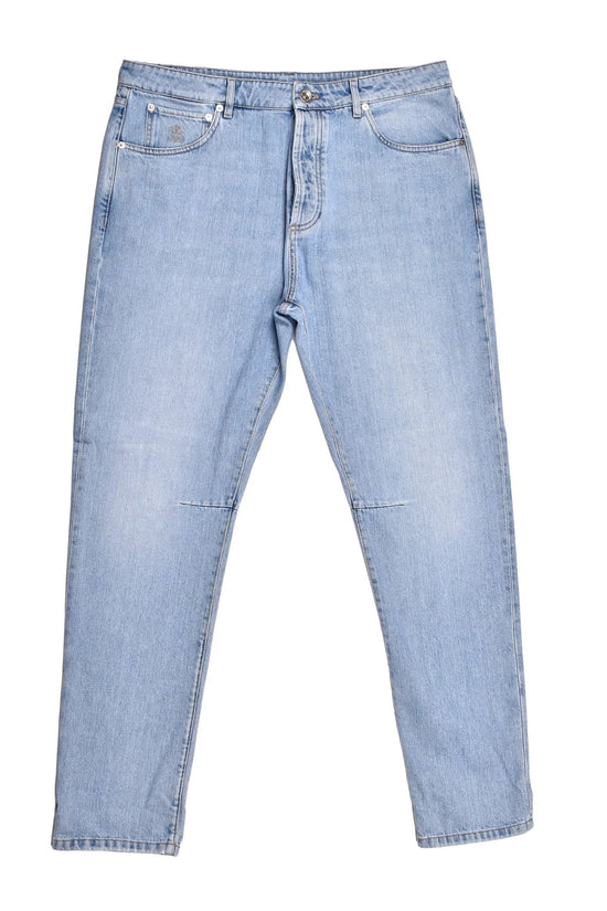 Brunello Cucinelli Cucinelli Blaue Baumwolljeans Denim by Brunello Cucinelli Cucinelli
