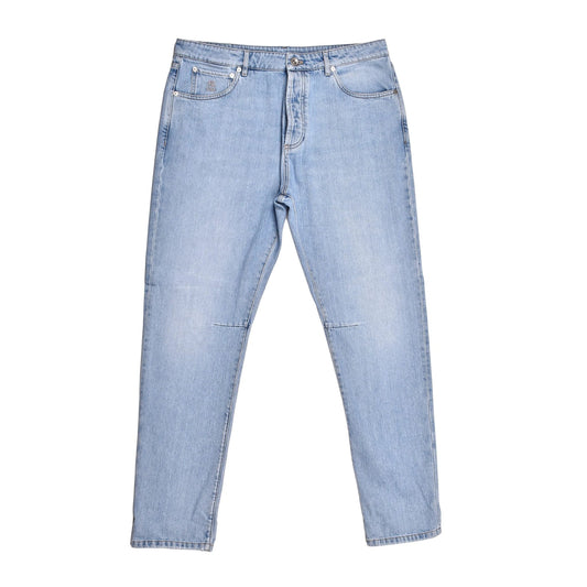 Brunello Cucinelli Cucinelli Blaue Baumwolljeans Denim by Brunello Cucinelli Cucinelli