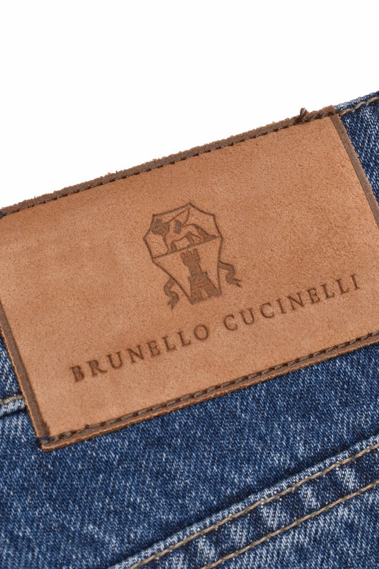 Brunello Cucinelli Blaue Baumwolljeans Denim by Brunello Cucinelli