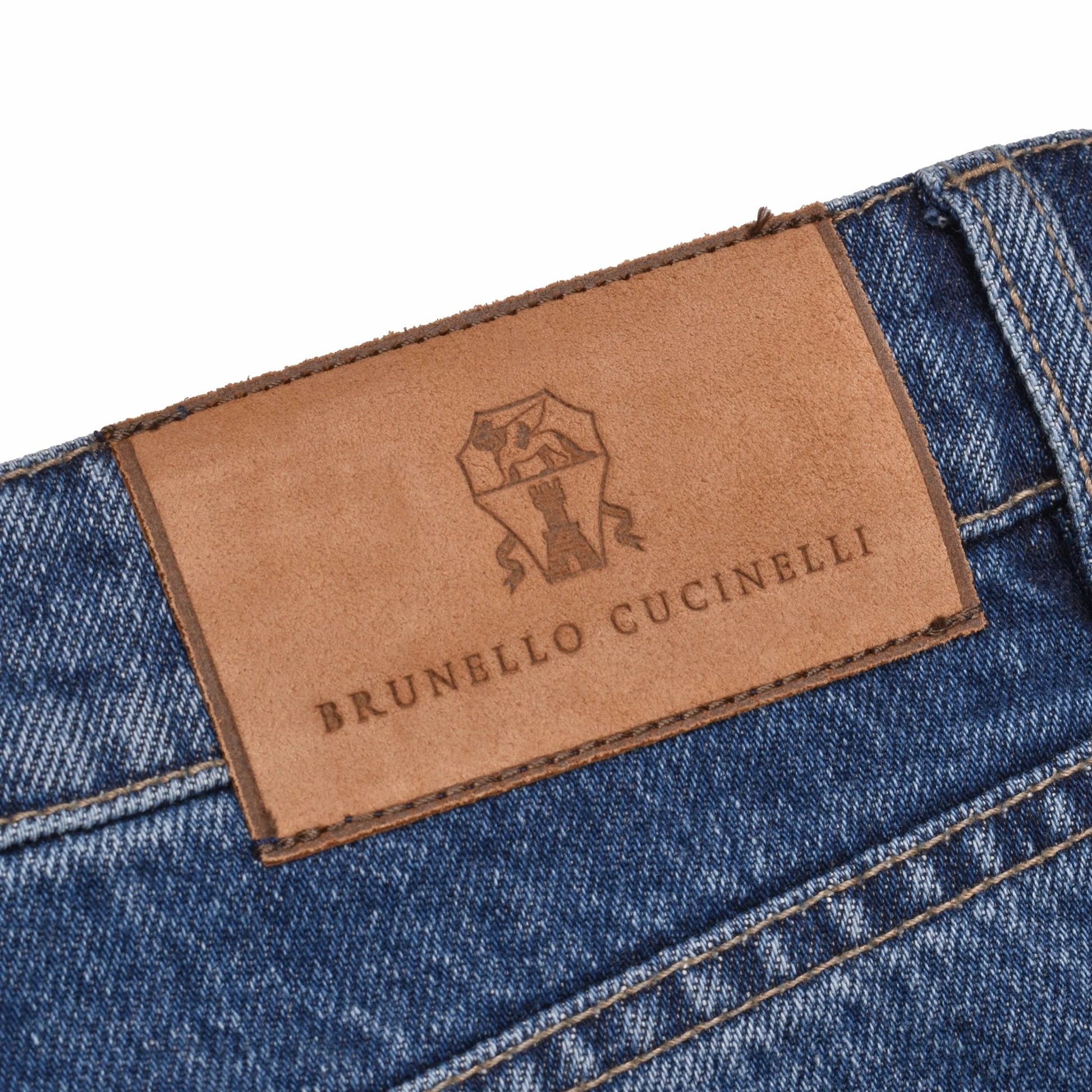 Brunello Cucinelli Blaue Baumwolljeans Denim by Brunello Cucinelli