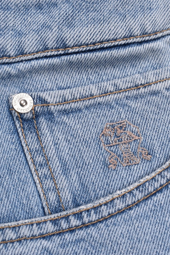 Brunello Cucinelli Blaue Baumwolljeans Denim by Brunello Cucinelli