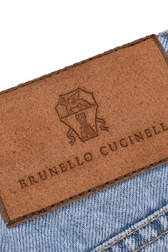 Brunello Cucinelli Blaue Baumwolljeans Denim by Brunello Cucinelli