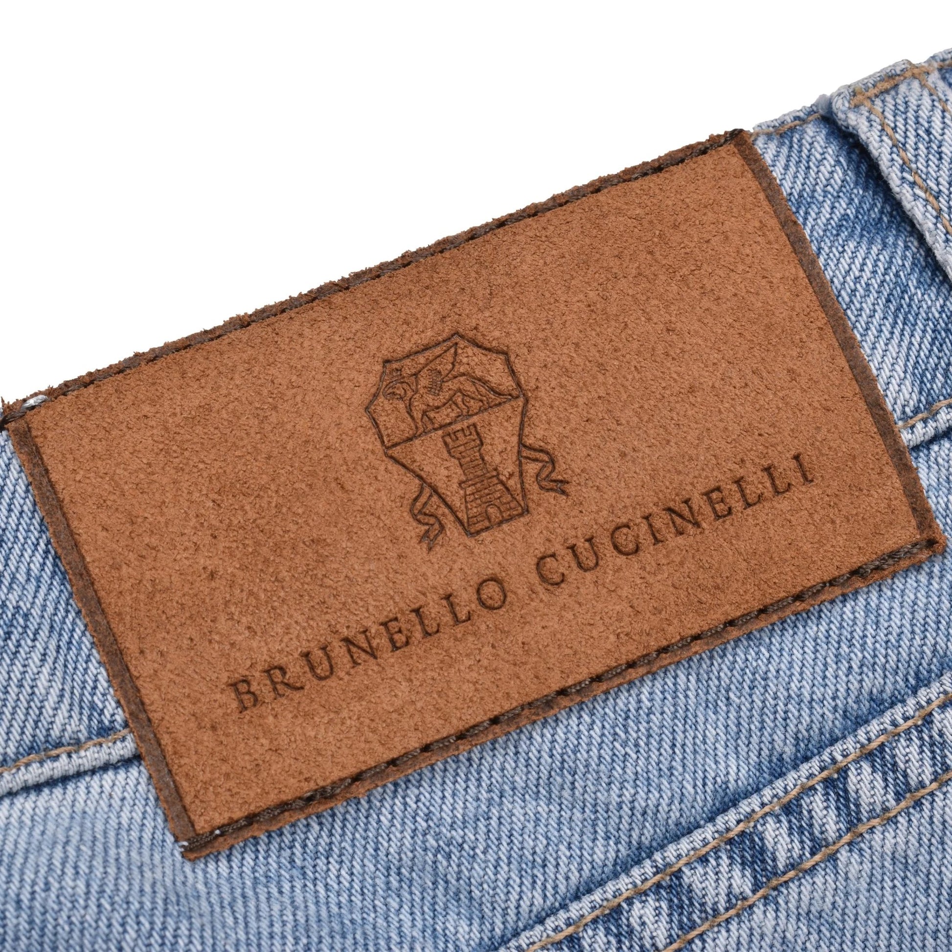 Brunello Cucinelli Blaue Baumwolljeans Denim by Brunello Cucinelli