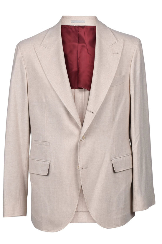 Brunello Cucinelli Cucinelli Beige Wollblazer by Brunello Cucinelli Cucinelli