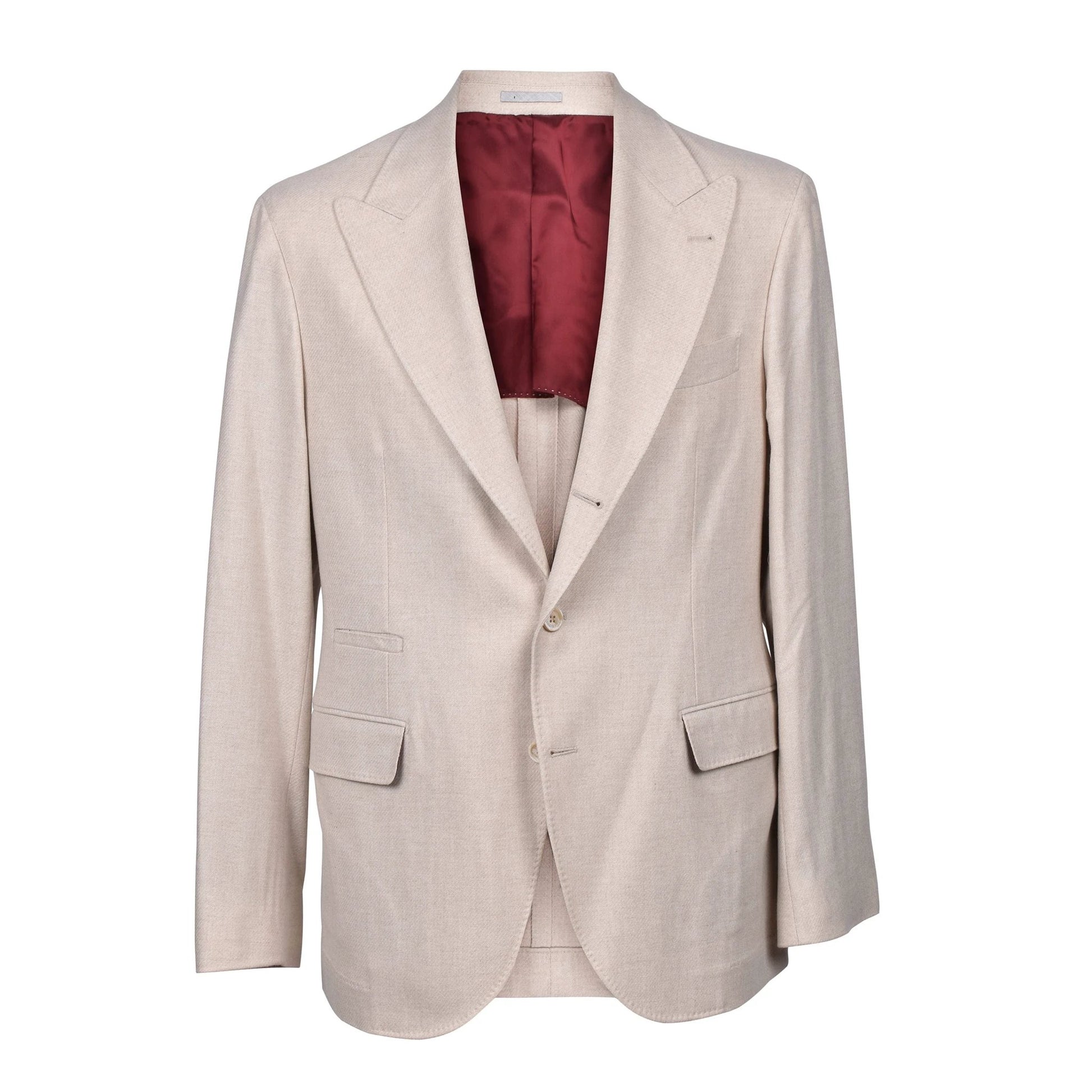 Brunello Cucinelli Cucinelli Beige Wollblazer by Brunello Cucinelli Cucinelli