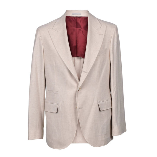 Brunello Cucinelli Cucinelli Beige Wollblazer by Brunello Cucinelli Cucinelli