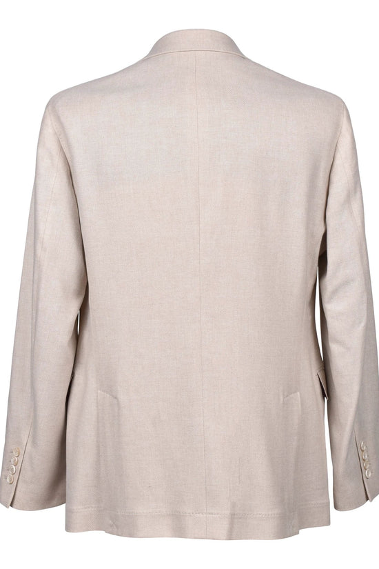 Brunello Cucinelli Beige Wollblazer by Brunello Cucinelli