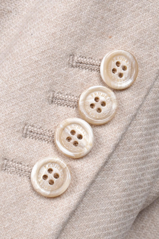 Brunello Cucinelli Beige Wollblazer by Brunello Cucinelli