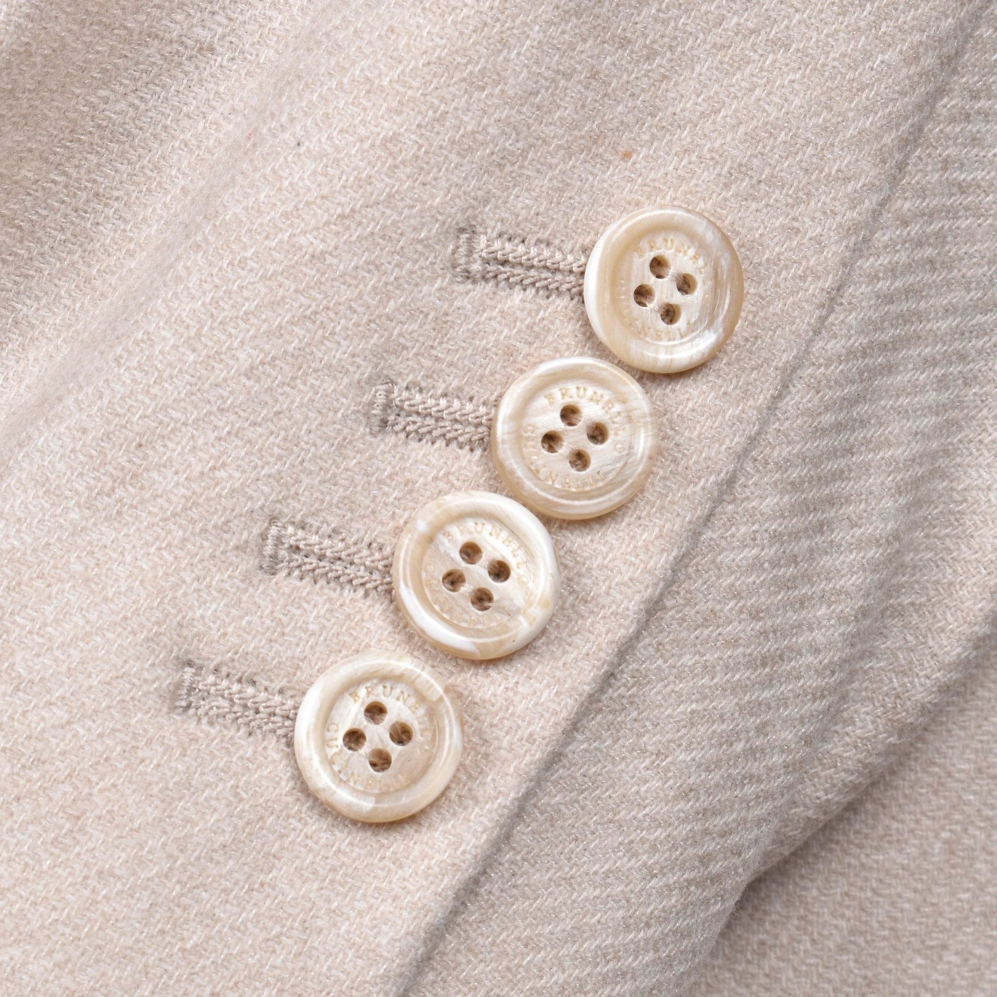 Brunello Cucinelli Beige Wollblazer by Brunello Cucinelli
